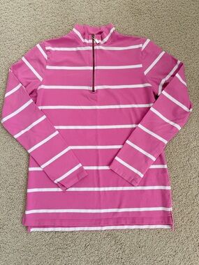 Striped Quarter Zip